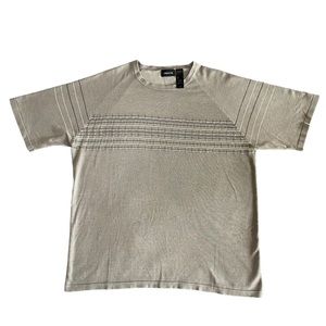 Claiborne Tan/Grey Short Sleeve Tee Shirt